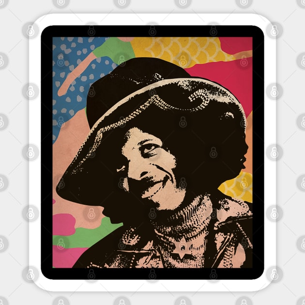 Vintage Poster - Sly Stone Style Sticker by Pickle Pickle